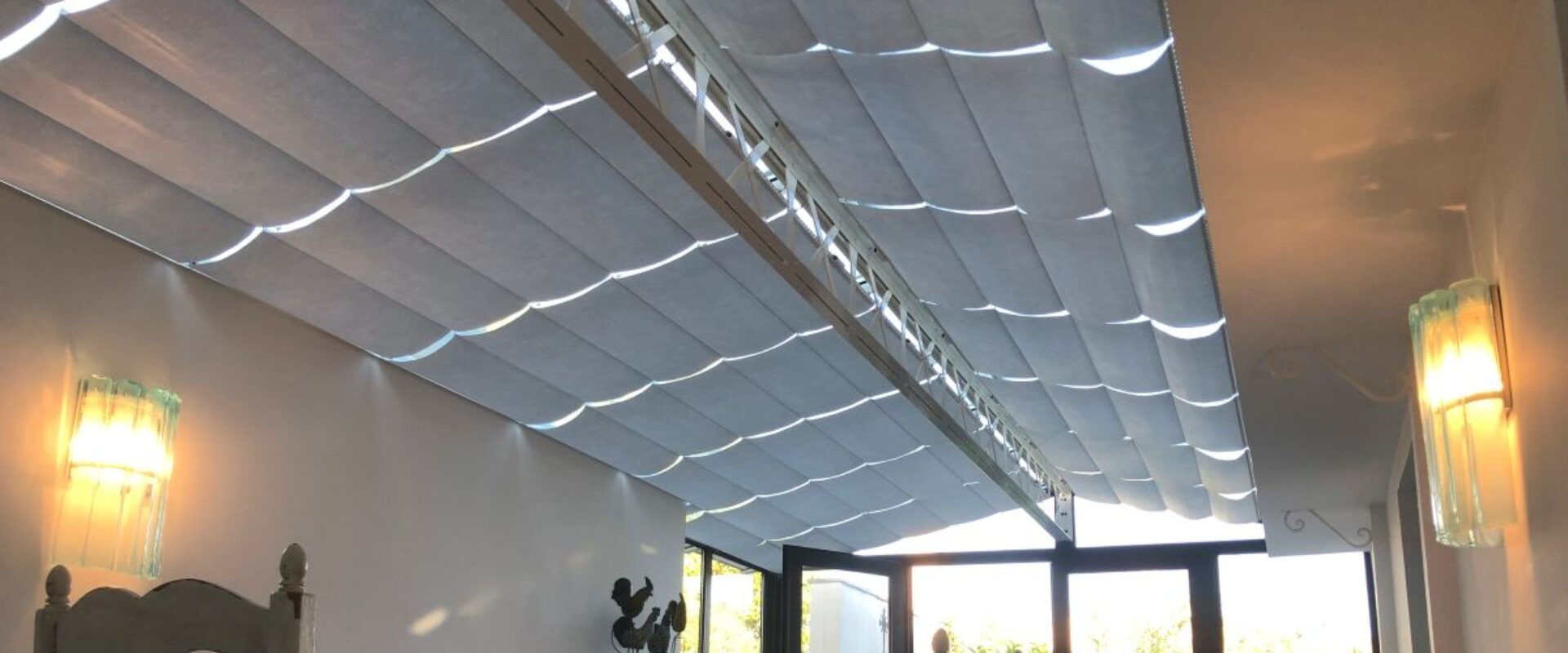 Pose de stores sur mesure dans une Véranda (Vaucluse)