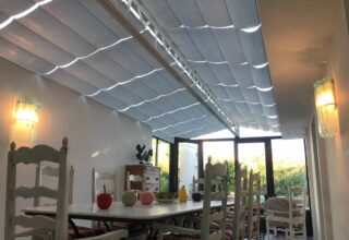 Pose de stores sur mesure dans une Véranda (Vaucluse)